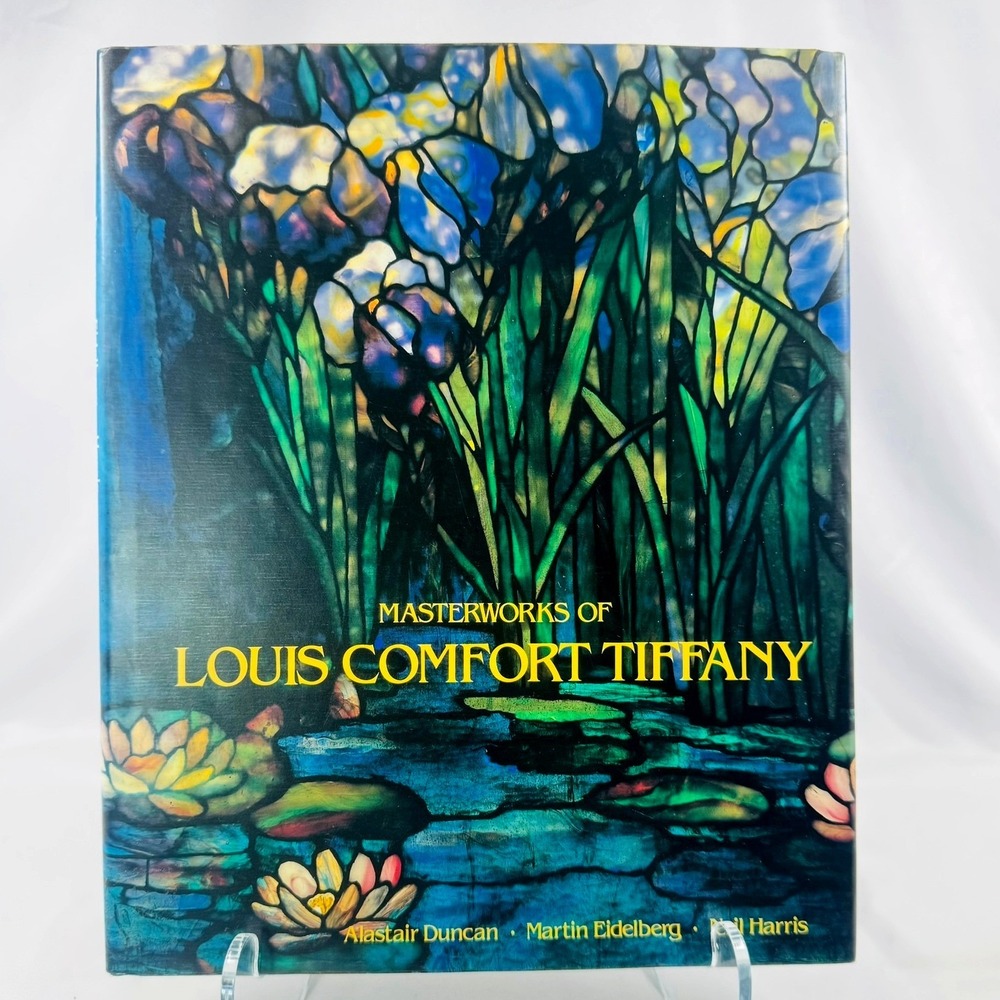 Masterworks of Louis Comfort Tiffany Hardcover Book '89 Art Nouveau Coffee Table